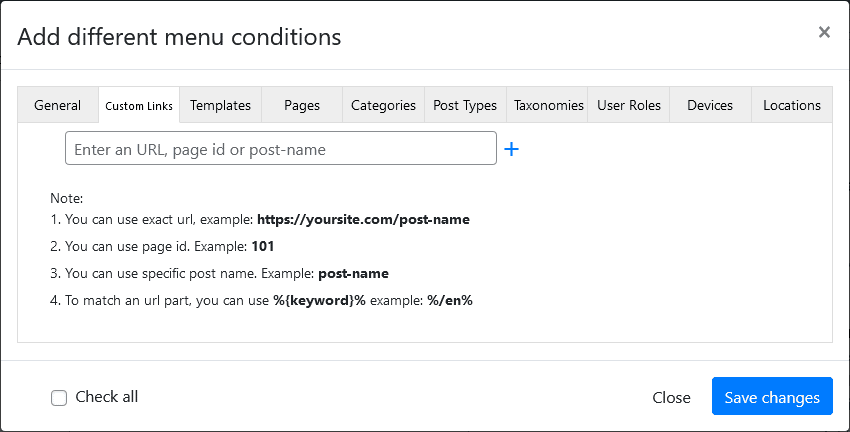 Different Menu in Different Pages Pro — WordPress Plugin
